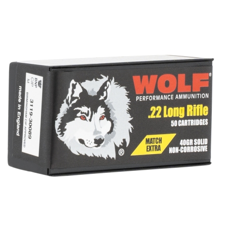 Wolf Match, Wolf 22xtra       22lr Mtch Extra 40 Sol Rn 50rds