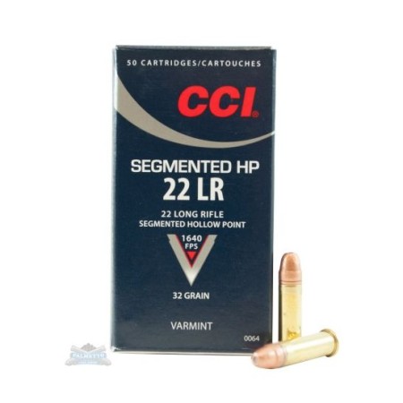 CCI .22 Long Rifle 32 Grain Segmented Hollow Point 50rds - 0064