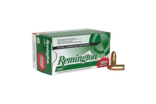 Remington UMC Handgun 9 mm Luger 115 Grain Full Metal Jacket Centerfire Pistol Ammo, 100 Rounds, 23765