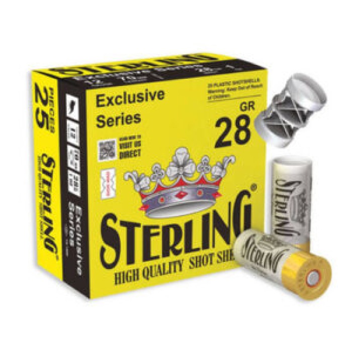Sterling Exclusive 12 Gauge Shotshell Ammunition, 2 3/4 Inch, 1280 FPS, 1 Ounce, #7 Shot - 25 Cartridge Box ( 25 / 1 )