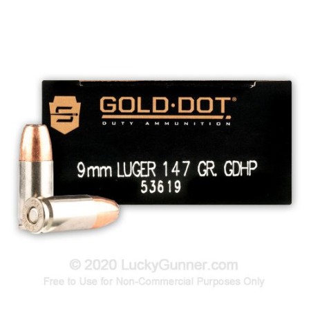 Speer Gold Dot 9mm 147 Gr HP