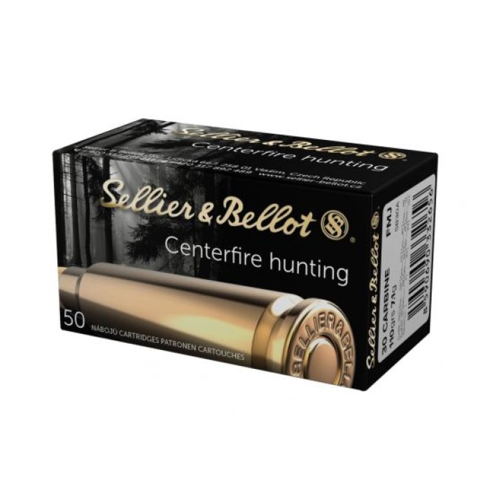 Sellier & Bellot 30 Carbine 110gr FMJ Ammunition 50rds - SB30A