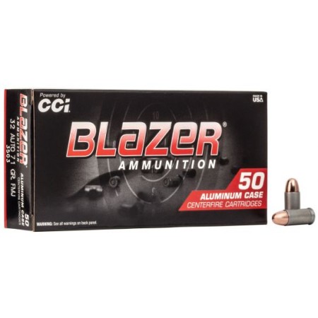 CCI Blazer 32 Auto/ACP 71gr FMJ Aluminum Cased Ammunition 50rds - 3503