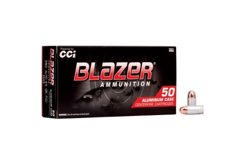 CCI Blazer 380 Auto/ACP 95gr TMJ Aluminum Case Ammunition 50rds - 3505