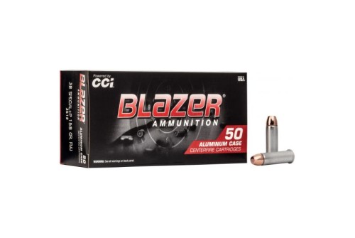 CCI Blazer 38 Special 158gr FMJ Aluminum Cased Ammunition 50rds - 3519