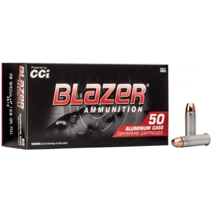 CCI Blazer 38 Special 158gr FMJ Aluminum Cased Ammunition 50rds - 3519