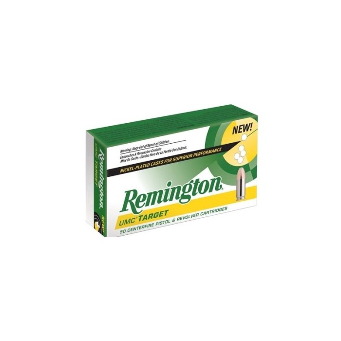 Remington Ammunition UMC 40 S&W Metal Case 180 GR 990 fps 50Box/10Case - Brass Casing