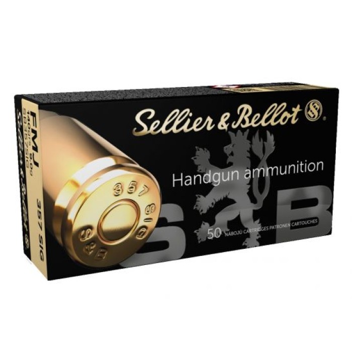 Sellier & Bellot 357 Sig 140gr FMJ Ammunition 50rds - SB357SIG