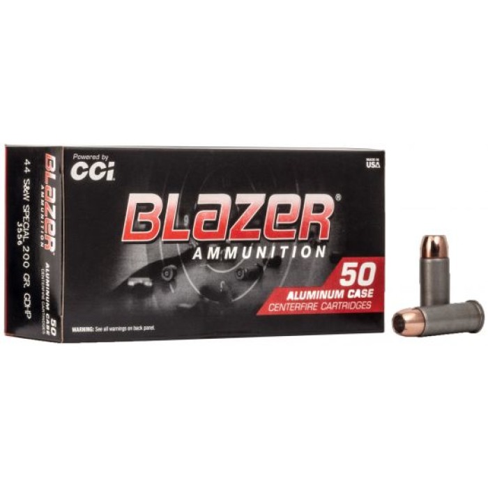 CCI Blazer 200 gr Jacketed Hollow Point .44 Spl Ammo, 50/box - 3556