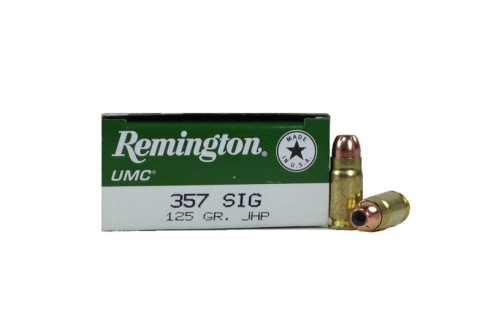 Remington UMC 357 Sig 125gr JHP Pistol Ammunition 50rds - L357S2