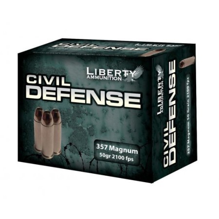 Liberty 357 Magnum 50gr HP Civil Defense Ammunition 20rds - LA-CD-357-030