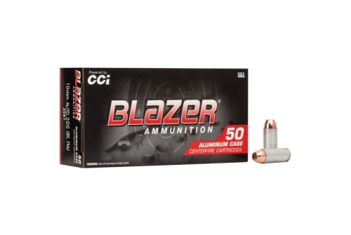 CCI Blazer 10mm 200gr FMJ Aluminum Cased Ammunition 50rds - 3597