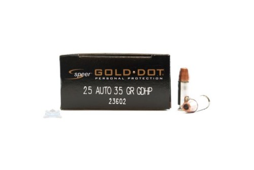 Speer 25 Auto/ACP 35gr Gold Dot Ammunition 20rds - 23602