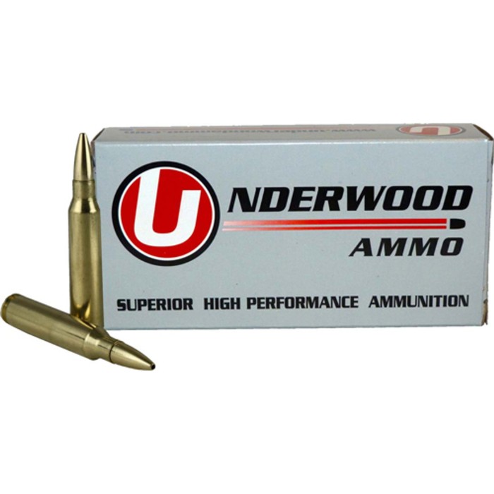 Underwood Ammo .308 Winchester 152 Grain Solid Monolithic Hollow Point Nickel Plated Brass Cased Rifle Ammo, 20 Rounds, 551