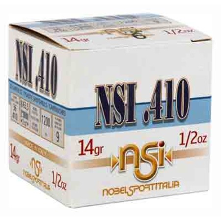 Nobelsport Ammo .410 2.5'' 1200fps. 1/2oz. #8 25-pack