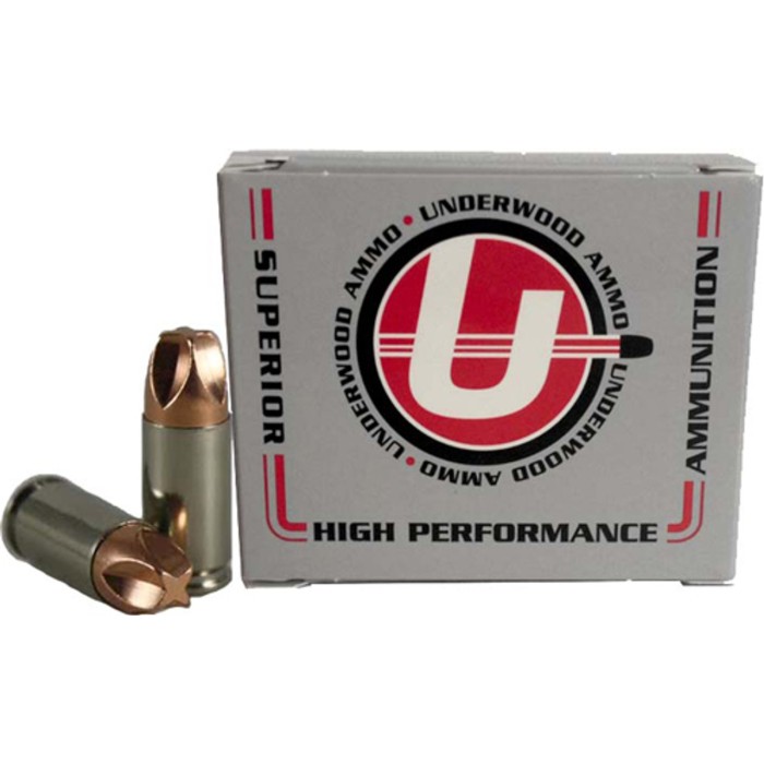 Underwood Ammo 9mm Luger +P 68 Grain Xtreme Defender Solid Monolithic Nickel Plated Brass Cased Pistol Ammo, 20 Rounds, 864