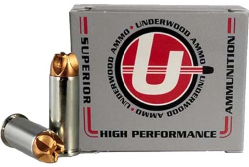 Underwood Ammo 10mm Auto 150 Grain Xtreme Hunter Solid Monolithic Nickel Plated Brass Cased Pistol Ammo, 20 Rounds, 900