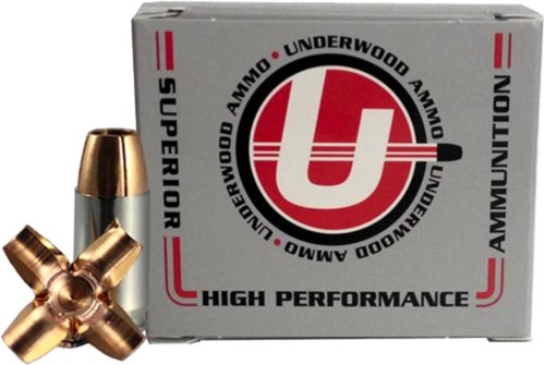 Underwood Ammo .40 S&W 140 Grain Maximum Expansion Solid Monolithic Nickel Plated Brass Cased Pistol Ammo, 20 Rounds, 250