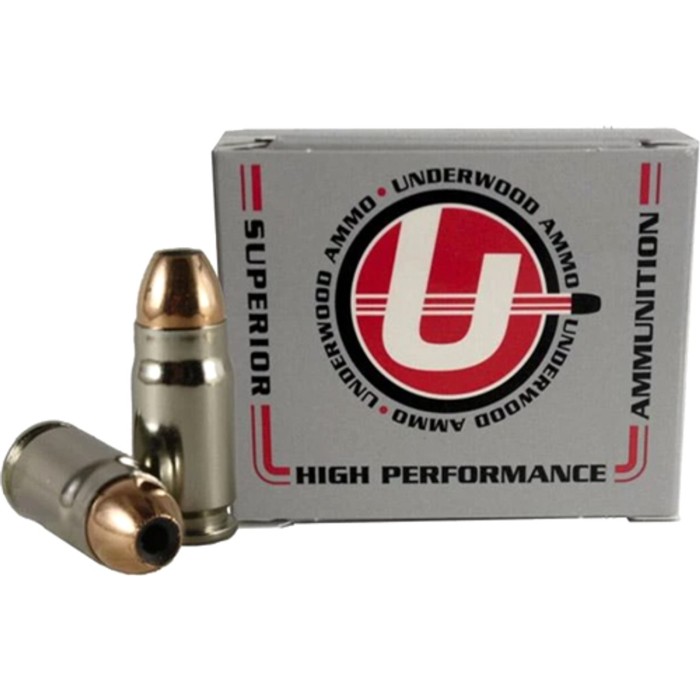 Underwood Ammo .357 Sig 115 Grain Jacketed Hollow Point Nickel Plated Brass Cased Pistol Ammo, 20 Rounds, 118