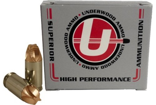 Underwood Ammo .380 ACP 68 Grain Xtreme Defender Solid Monolithic Nickel Plated Brass Cased Pistol Ammo, 20 Rounds, 638