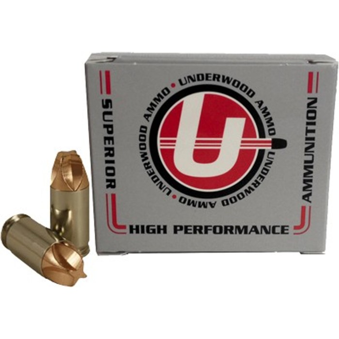 Underwood Ammo .380 ACP 68 Grain Xtreme Defender Solid Monolithic Nickel Plated Brass Cased Pistol Ammo, 20 Rounds, 638