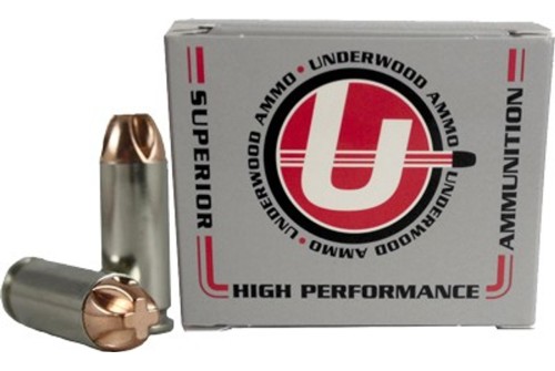 Underwood Ammo 10mm Auto 140 Grain Xtreme Penetrator Solid Monolithic Nickel Plated Brass Cased Pistol Ammo, 20 Rounds, 648