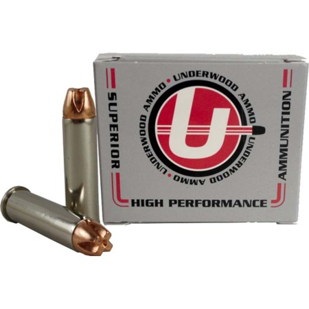 Underwood Ammo .327 Federal Magnum 95 Grain Solid Monolithic Nickel Plated Brass Cased Pistol Ammo, 20 Rounds, 930