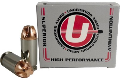 Underwood Ammo .45 ACP +P 200 Grain Solid Monolithic Nickel Plated Brass Cased Pistol Ammo, 20 Rounds, 646