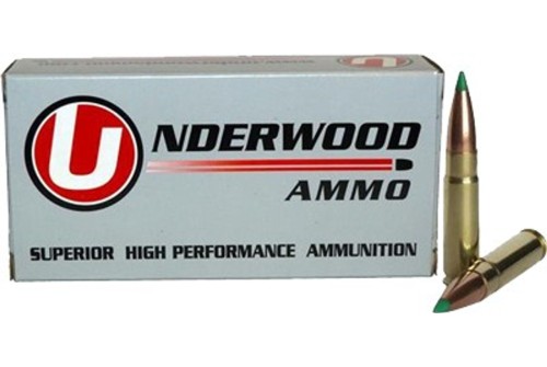 Underwood Ammo .300 AAC Blackout 125 Grain Polymer Tipped Spitzer Nickel Plated Brass Cased Rifle Ammo, 20 Rounds, 418