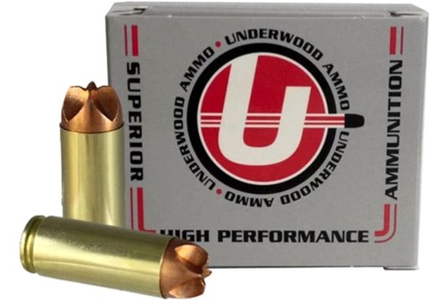 Underwood Ammo .50 Action Express 230 Grain Solid Monolithic Nickel Plated Brass Cased Pistol Ammo, 20 Rounds, 914