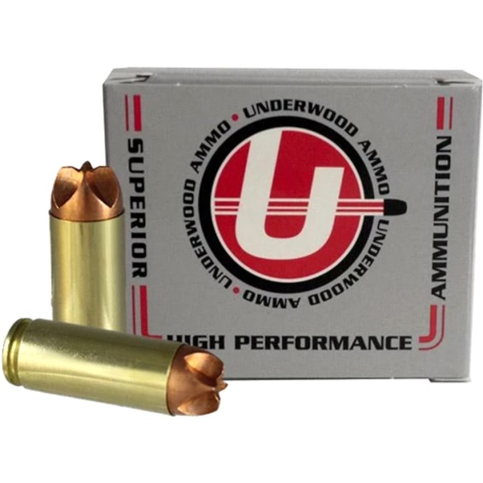 Underwood Ammo .50 Action Express 230 Grain Solid Monolithic Nickel Plated Brass Cased Pistol Ammo, 20 Rounds, 914