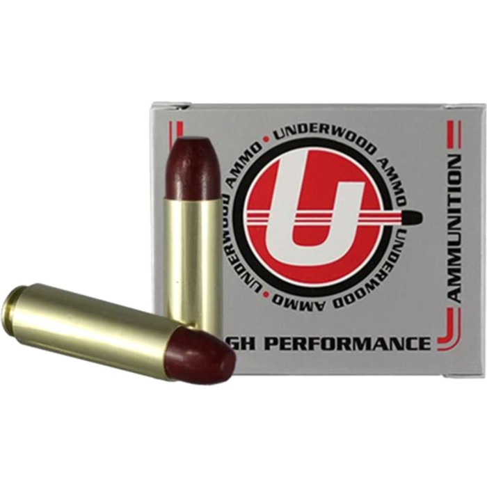 Underwood Ammo 50 Beowulf 380 Grain Coated Hard Cast Brass Cased Rifle Ammo, 20 Rounds, 753