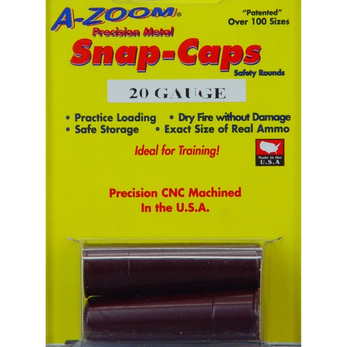 A-Zoom Snap Caps 20 Gauge