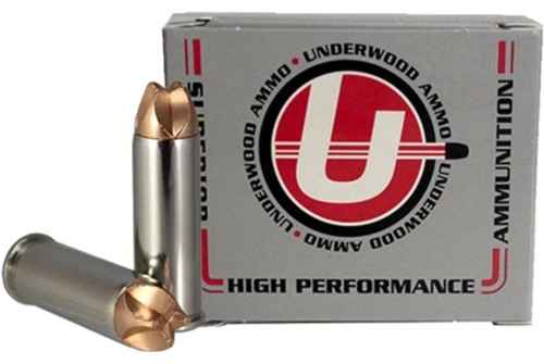 Underwood Ammo .44 Remington Magnum 160 Grain Solid Monolithic Nickel Plated Brass Cased Pistol Ammo, 20 Rounds, 902