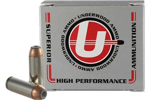 Underwood Ammo .50 Action Express 325 Grain Jacketed Hollow Point Nickel Plated Brass Cased Pistol Ammo, 20 Rounds, 515