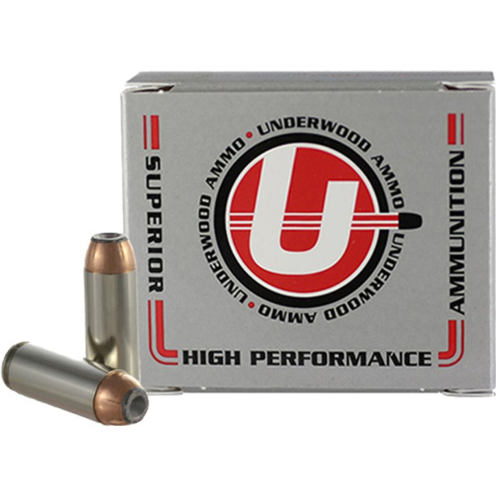 Underwood Ammo .50 Action Express 325 Grain Jacketed Hollow Point Nickel Plated Brass Cased Pistol Ammo, 20 Rounds, 515