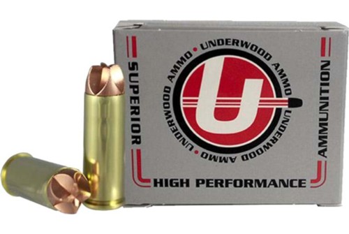 Underwood Ammo .41 Remington Magnum 150 Grain Solid Monolithic Nickel Plated Brass Cased Pistol Ammo, 20 Rounds, 901