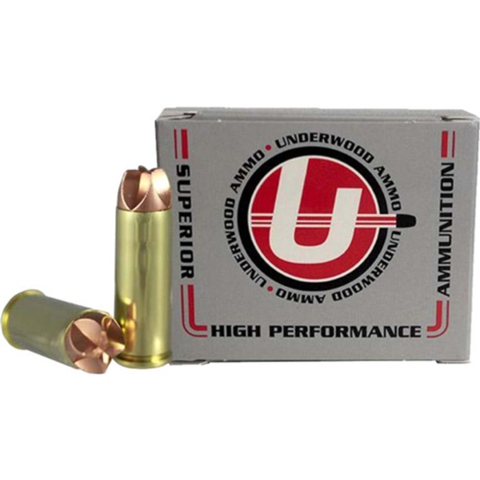 Underwood Ammo .41 Remington Magnum 150 Grain Solid Monolithic Nickel Plated Brass Cased Pistol Ammo, 20 Rounds, 901