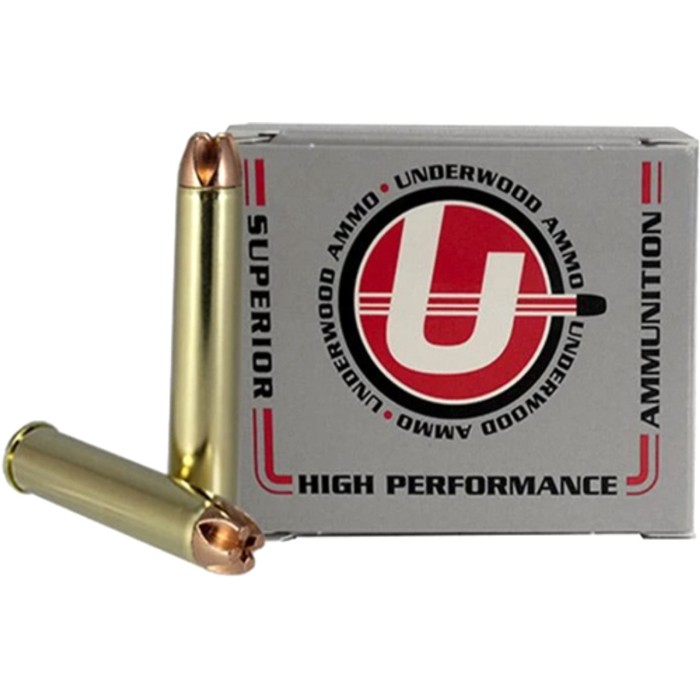 Underwood Ammo .444 Marlin 220 Grain Solid Monolithic Nickel Plated Brass Cased Rifle Ammo, 20 Rounds, 554