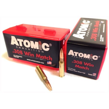 Atomic Ammunition Atomic Ammo .308 Win. 175gr. Match Bthp 50-pack