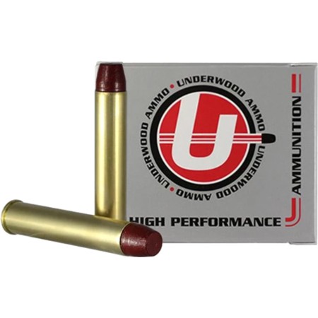 Underwood Ammo .444 Marlin 335 Grain Coated Hard Cast Nickel Plated Brass Cased Rifle Ammo, 20 Rounds, 752