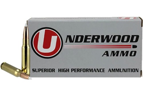 Underwood Ammo 6.5 Creedmoor 140 Grain Polymer Tipped Spitzer Nickel Plated Brass Cased Rifle Ammo, 20 Rounds, 857