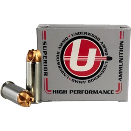 Underwood Ammo .44 Special 125 Grain Solid Monolithic Nickel Plated Brass Cased Pistol Ammo, 20 Rounds, 320