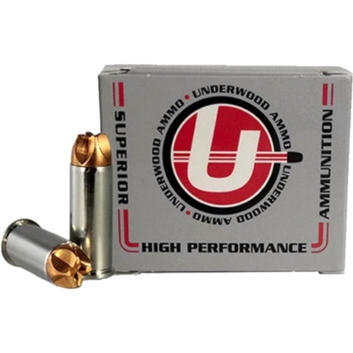 Underwood Ammo .44 Special 125 Grain Solid Monolithic Nickel Plated Brass Cased Pistol Ammo, 20 Rounds, 320