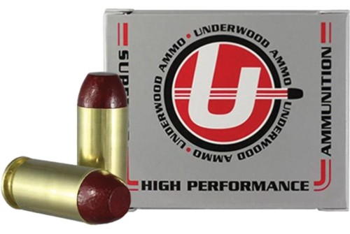 Underwood Ammo .460 Rowland 255 Grain Coated Hard Cast Nickel Plated Brass Cased Pistol Ammo, 20 Rounds, 629