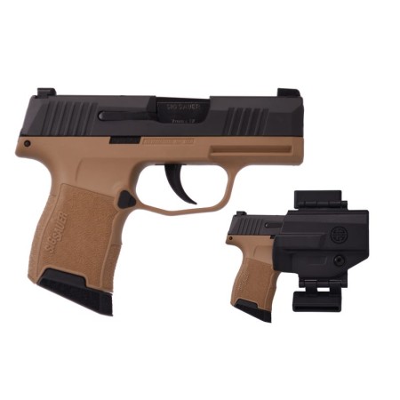 SIG SAUER P365 9mm 3.1" 10+1 Black/fde Pck Or