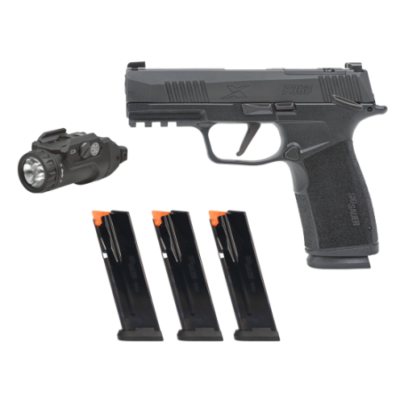 SIG SAUER P365 X-Series 9mm 3.7in 17rd Black Semi-Auto Pistol w/ Foxtrot2R (365XCA-9-BXR3-MS-TACPAC)