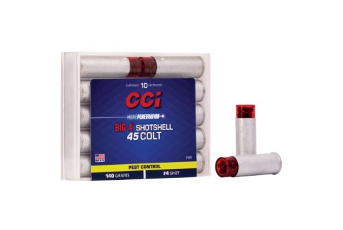 CCI BIG 4 140 gr Shotshell #4 Shot .45 Colt Ammo, 10/box - 3722CC