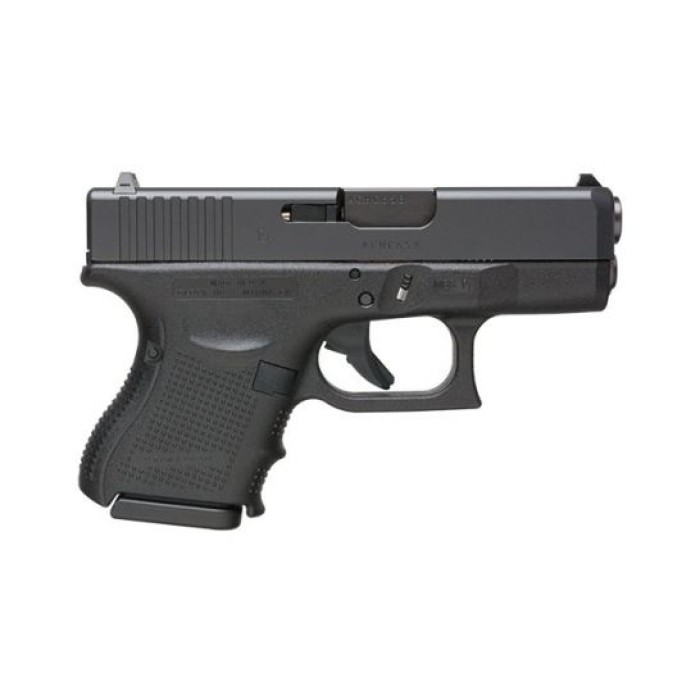 Glock G26 Gen4 3.43" 10rd 9mm Pistol, Black - UG2650201