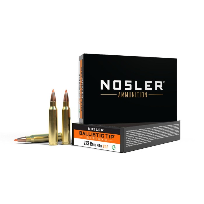 Nosler BTA-223 Rem 40g BTLF SP Ammo 20ct